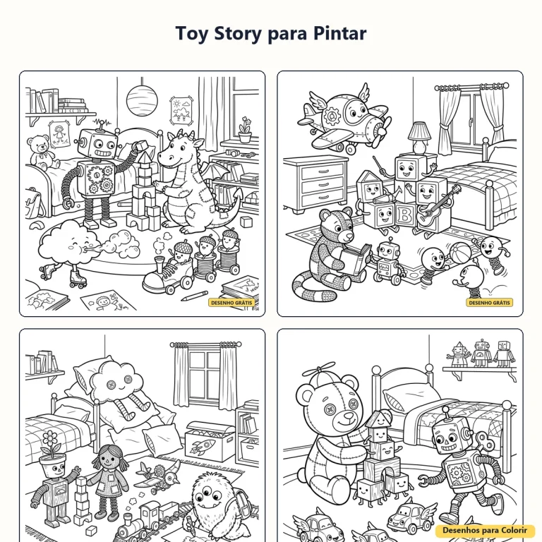 Toy Story para Pintar: desenhos divertidos para imprimir