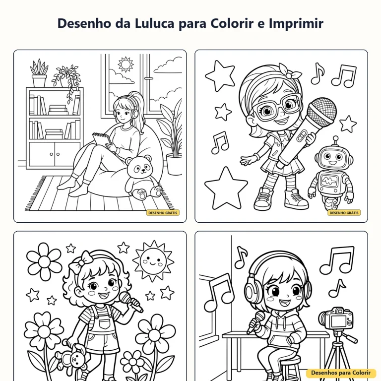 Desenho da Luluca para Colorir e Imprimir: Atividade Divertida